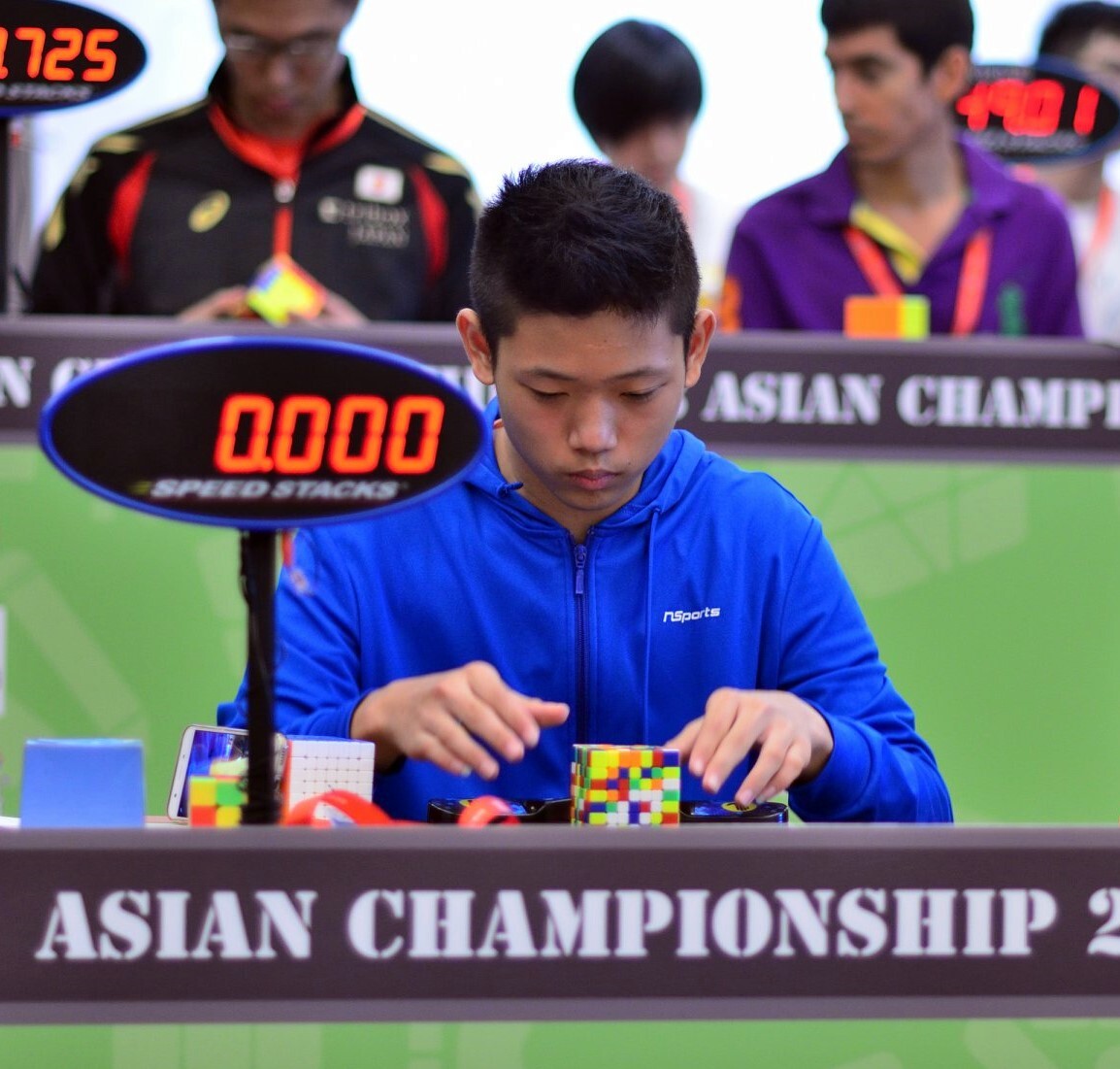 倪君寶同學參加2018年亞洲魔術方塊錦標賽