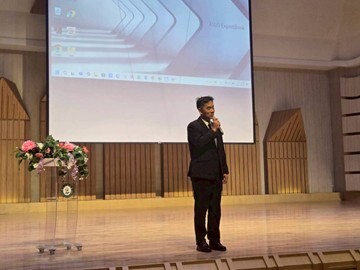 東華大學徐輝明校長蒞臨開幕式致詞