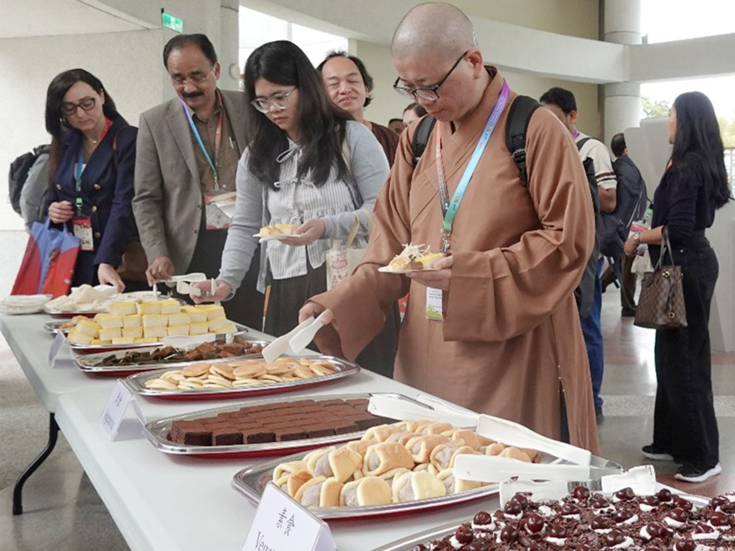 研討會第二天,點心及中餐均以素食供應