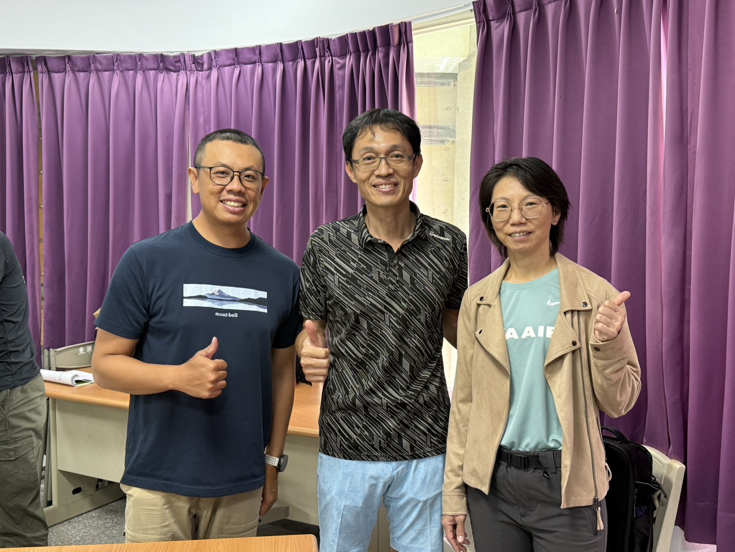 體育中心主任到場支持