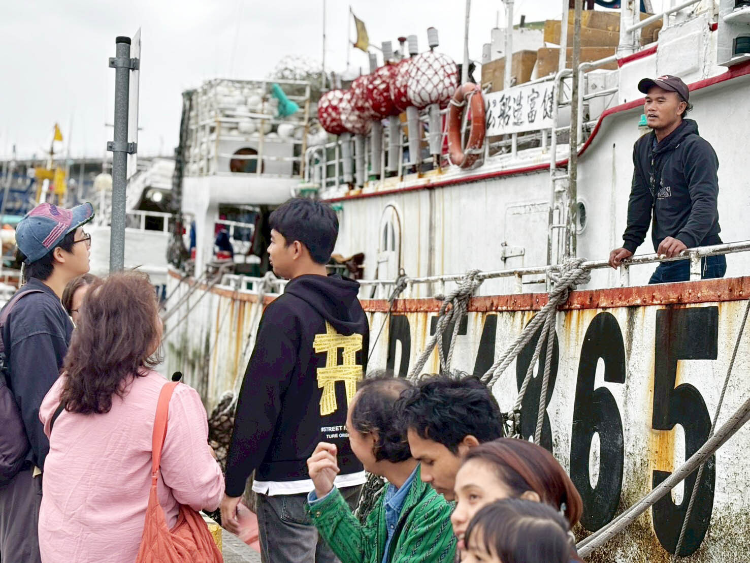 本校學生到漁港走讀2