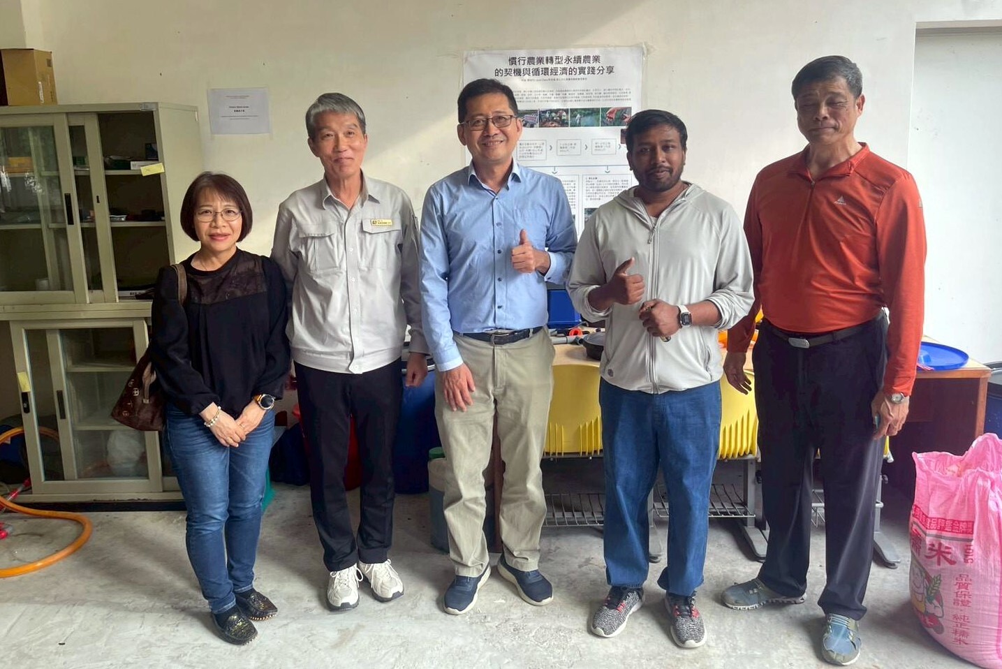 欣欣水泥參訪東華大學廚餘轉液態肥示範場