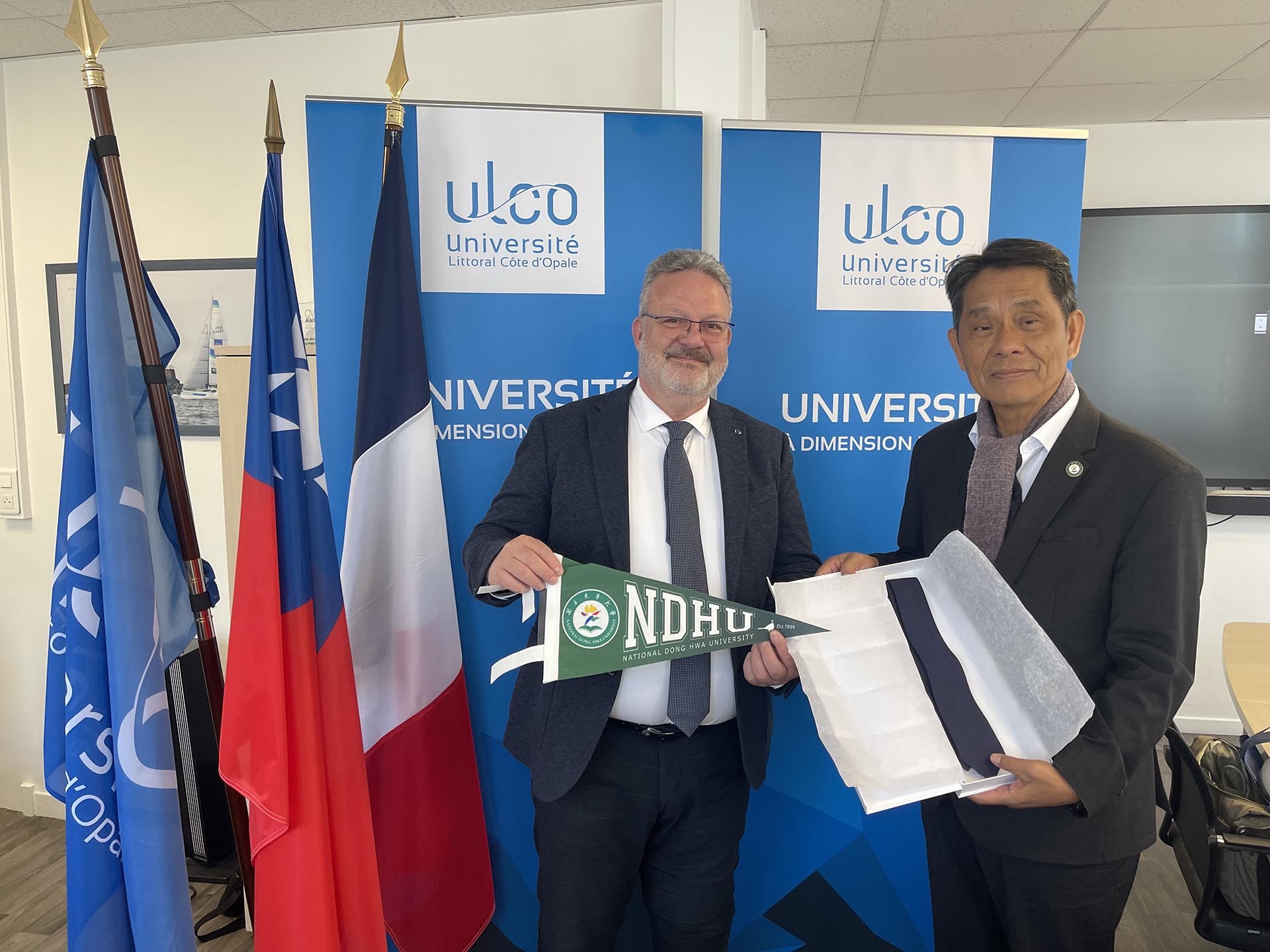國立東華大學徐輝明校長與Université du Littoral Côte d