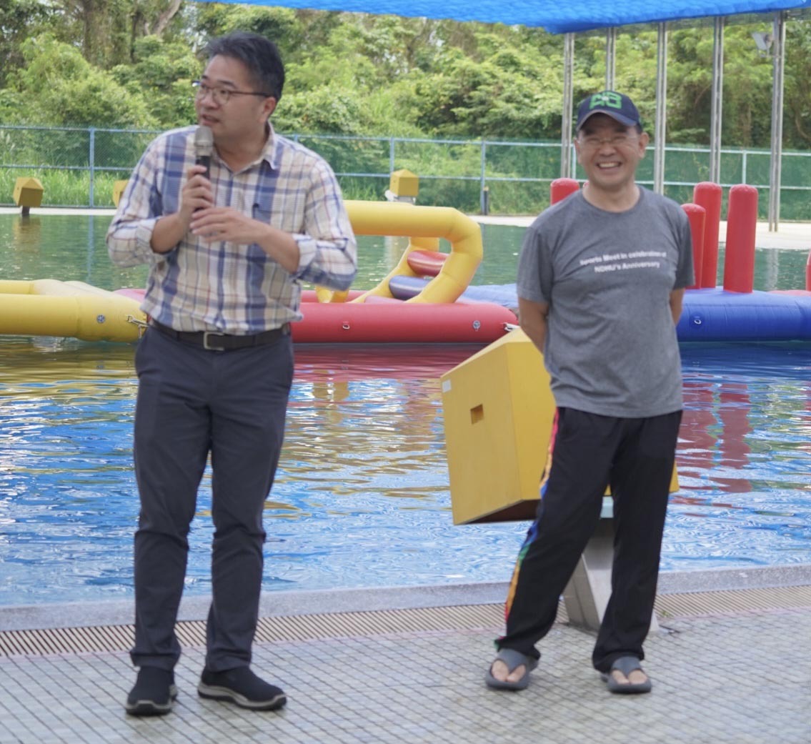 學務長林俊瑩致詞打氣