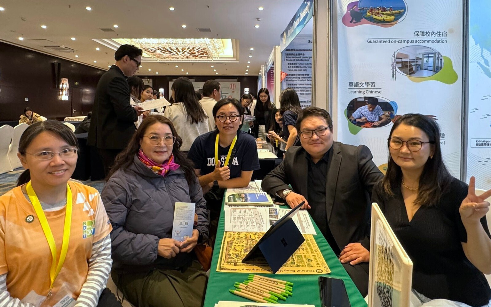 東華大學參與2025蒙古臺灣高等教育展，積極拓展國際招生與交流合作