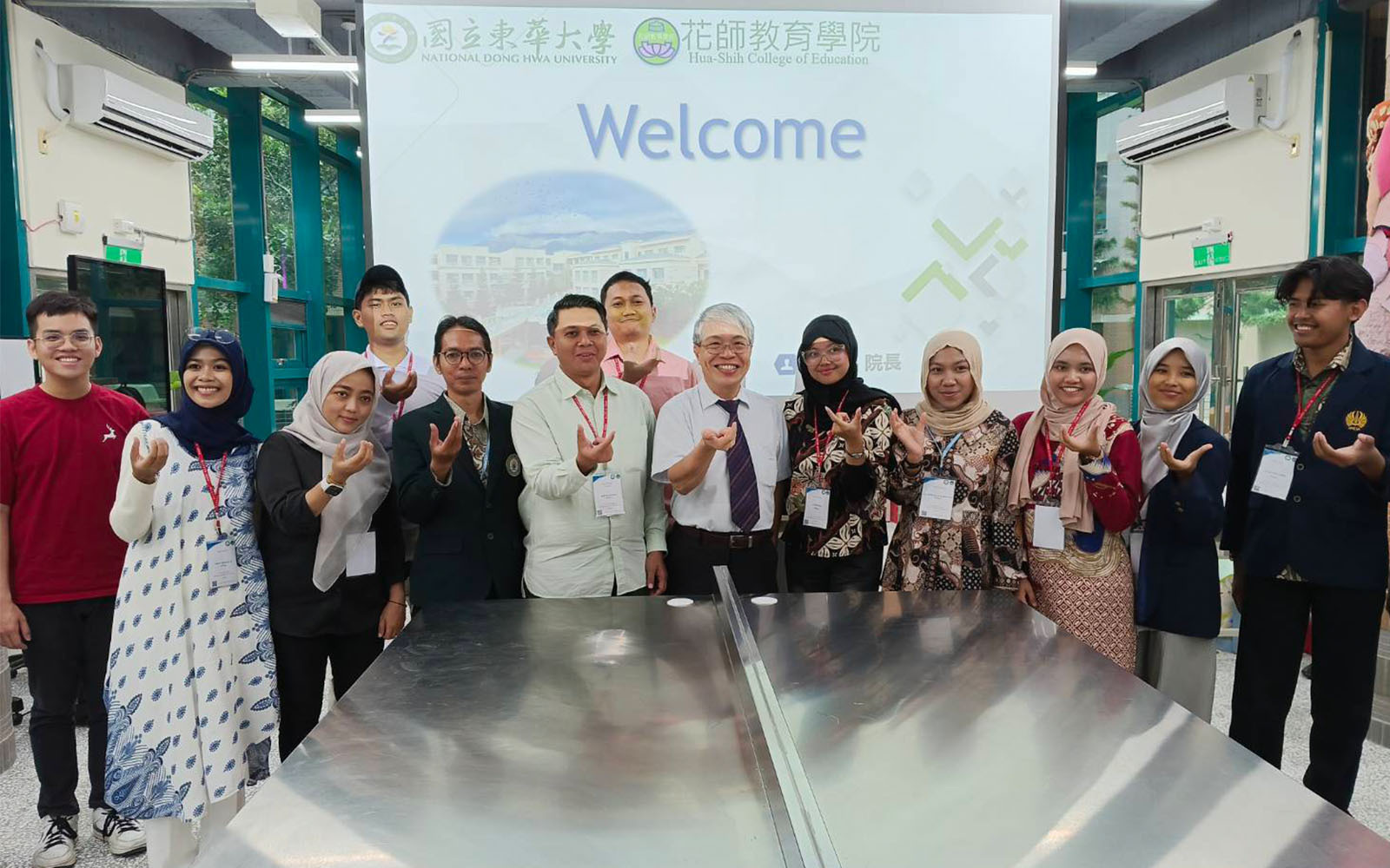 花師教育學院接待印尼UNESA與UNUSA大學前來體驗學習成員