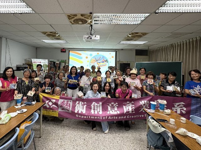 把畫布吃進肚子裡!東華大學攜手干城社區,打造高齡樂活「油畫吐司」藝術饗宴